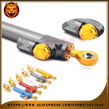 

Motorcycle Steering Damper Stabilizer Adjustable Linear Reversed Safety For KAWASAKI Z800 2013-2015 14 FREE SHIPPING With LOGO