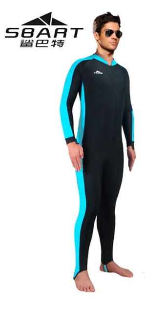 Новое поступление SBART одежда для подводного плавания и подводного плавания, гидрокостюм для виндсерфинга, для мужчин и женщин, Триатлон, защита от солнца, купальный костюм - Цвет: Men Sky Blue