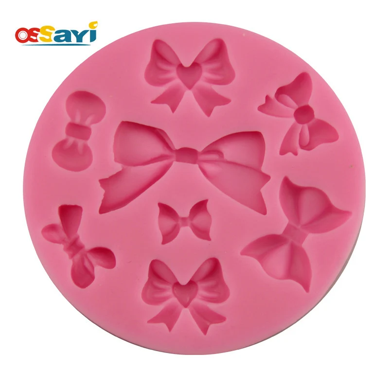 

1Pc Cake Mold Bow Ties DIY Food Grade Silicone 8 Style 3D Chocolate Candy Mold Cake Baking Pastry Fondant Cake Decorating Tools
