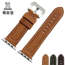 UYOUNG watchband 22mm 24mm quality genuine leather strap For iwatch band 38mm 42mm