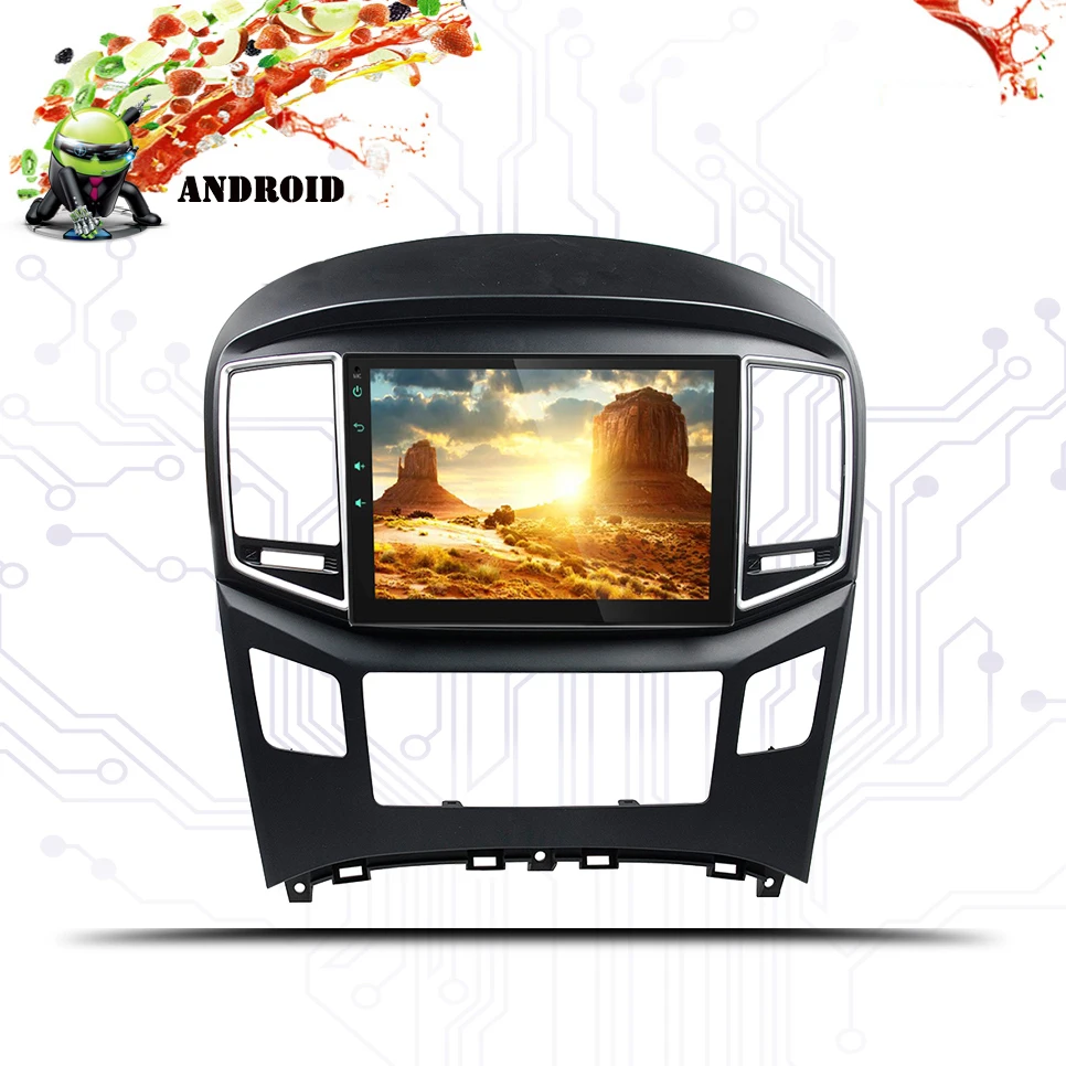 " Android 9,1 2 din автомобильный DVD gps плеер для hyundai Starex H300 H1-с gps навигацией Радио Видео Стерео Мультимедиа
