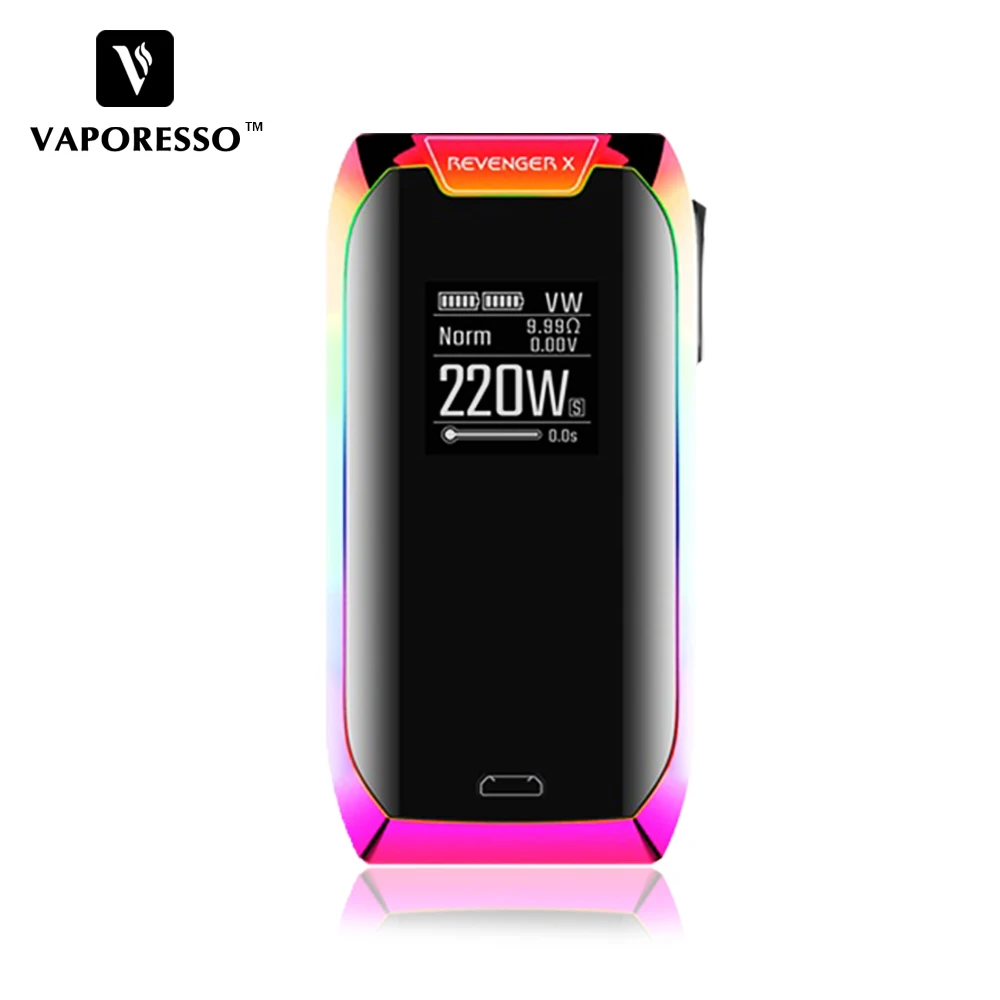 Original Vaporesso 220 w vengador X cigarrillo electrónico Mod caja Mod ajuste NRG tanque NRG Mini tanque GT cCELL bobina con pantalla táctil - 4