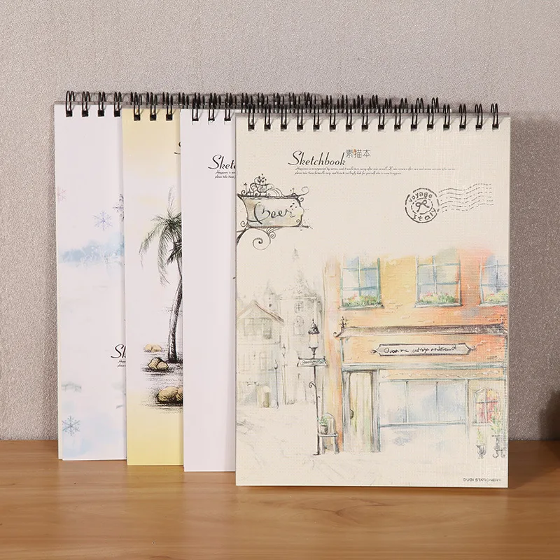 

Coloffie fashion Hand-painted blank sketch art painting A4 paper sketchbook coil graffiti paper notebooks school office supplies