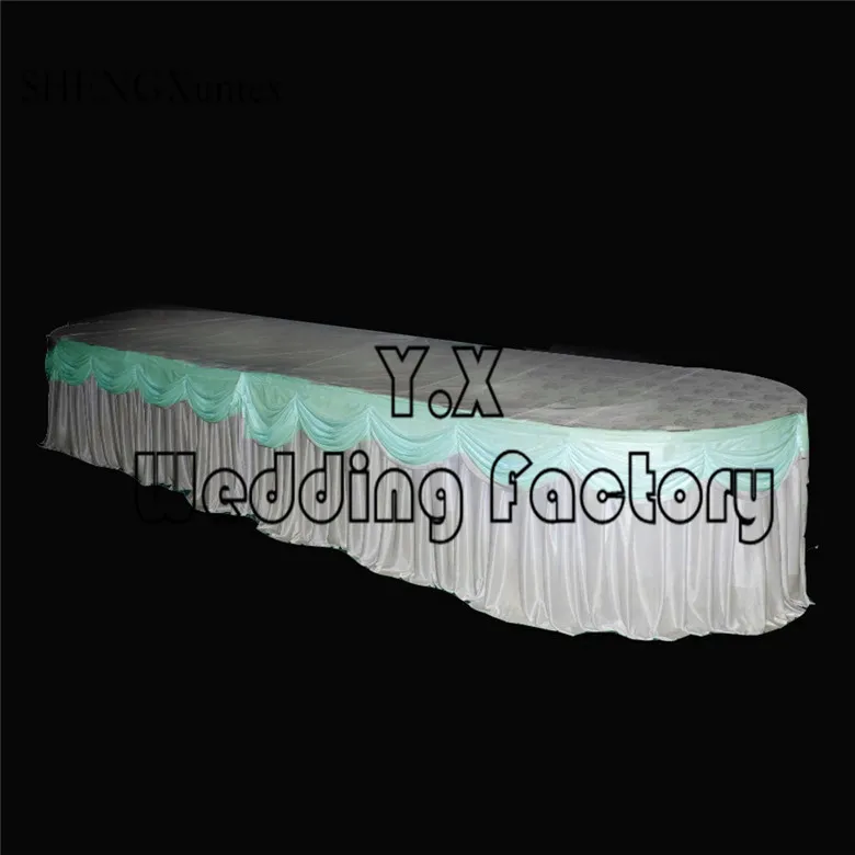 Buy Ice Silk Table Skirt \ Table Cloth Skirting With