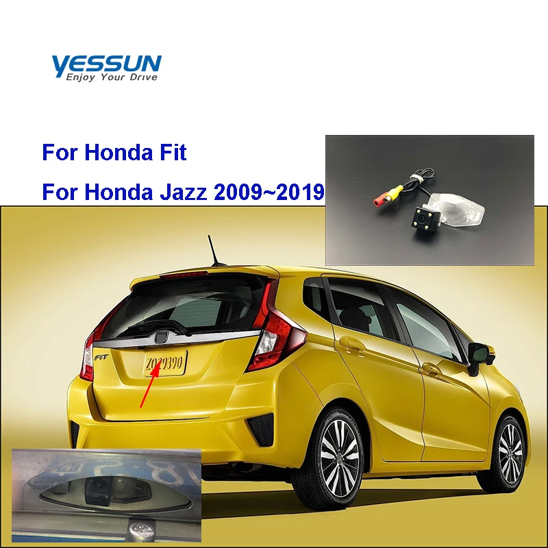 

Yessun HD CCD Night Vision Car Rear View Reverse Backup Camera Waterproof For Honda Fit Honda Jazz 2009~2019