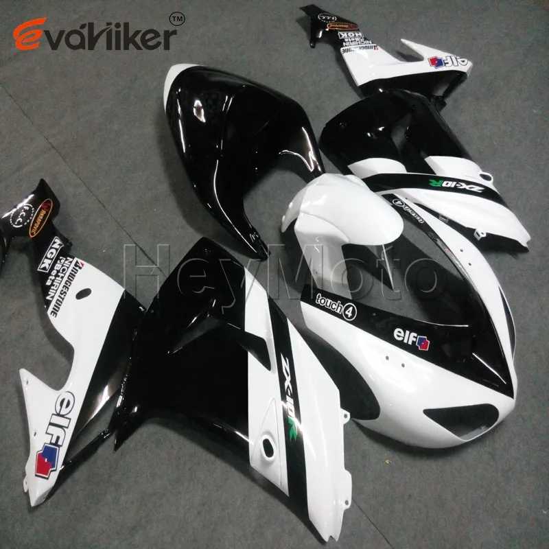Заказной обтекатель мотоцикла для ZX-10R 2006-2007 ZX 10R 06-07+ винты+ красные пламя ABS пластик Кузов H2