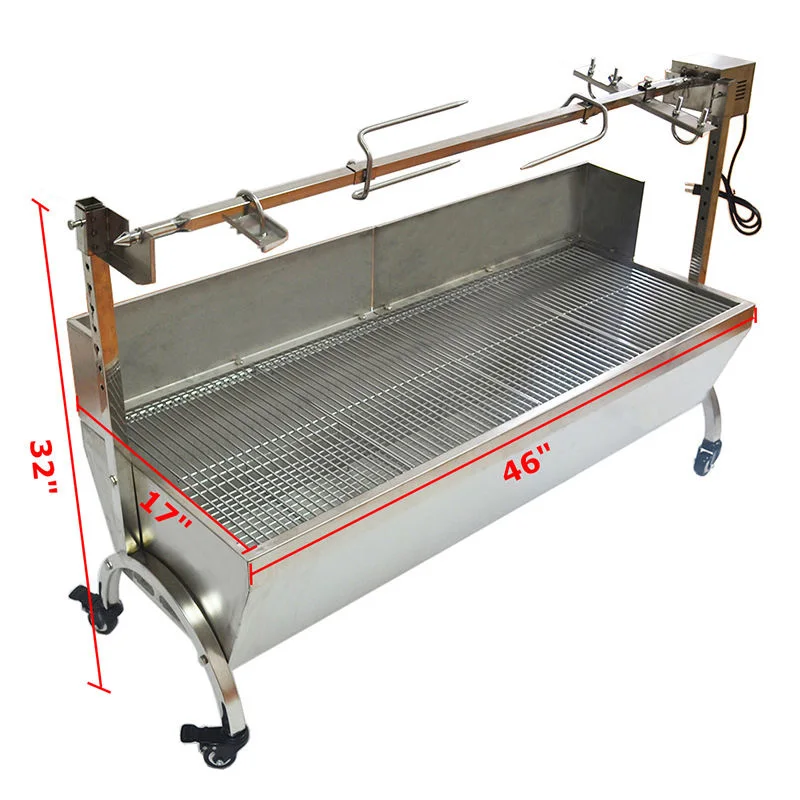 Buy 46" Large Stainless Steel BBQ,Pig,Lamb,Goat