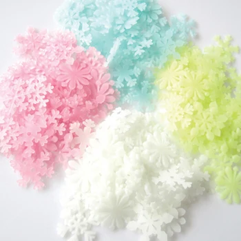 

TPXCKz Christmas crafts 50pcs 3cm Snowflake Hanging Christmas Tree/Window DIY Decorations Assorted Non-woven Motif Felt