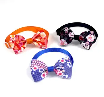 

Pet puppy Cat Dog dreaming colorful flowers bow tie necklace collar bowknot necktie grooming for pet supplier decoration Costume