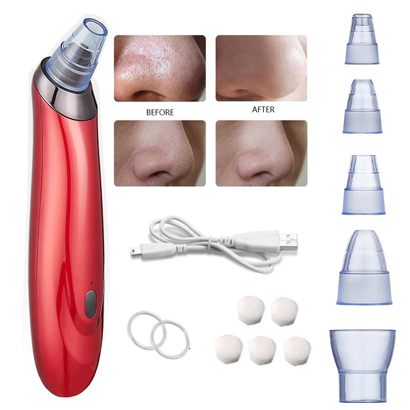 Вакуумное устройство для удаления черных точек уход за кожей лица вакуум пор очиститель нос акне Комедо всасывания Черный инструмент для