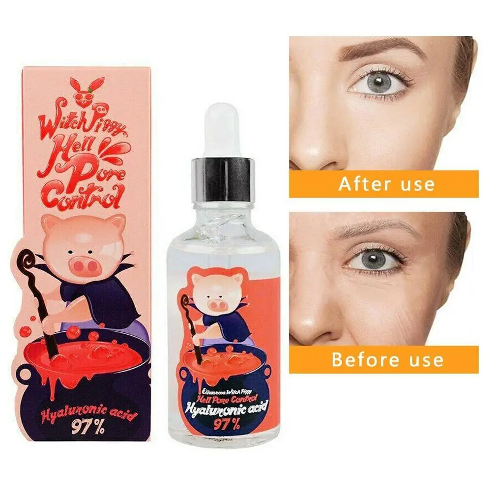 

Witch Piggy Hell Shrinkle Pore Hyaluronic Acid Face Serum Moisturizing Face Cream Skin Care Whitening Ageless Anti Winkles Serum