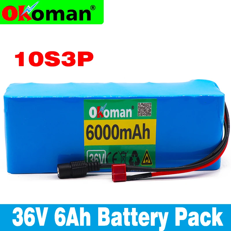 

36V 6AH Electric Bike Battery Built BMS Lithium Battery Pack 36 Volt with ebike Battery