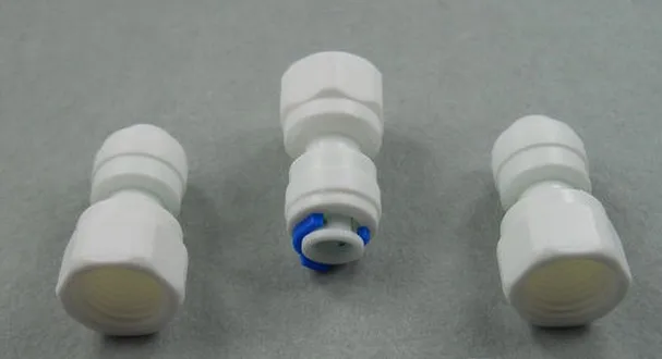 3 шт. 1/4 дюймов OD трубка* 1/4 дюймов женский прямой быстрый соединитель Аквариум RO воды женский BSP и Трубное соединение