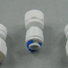 3 шт. 1/4 дюймов OD трубка* 1/4 дюймов женский прямой быстрый соединитель Аквариум RO воды женский BSP и Трубное соединение