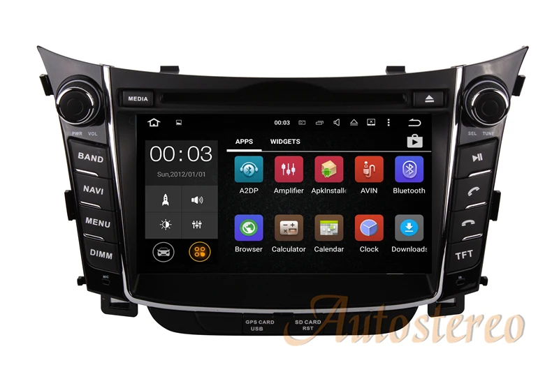 Clearance Android 9.0 8 Core RAM 4GB ROM 32GB Head Unit SatNav Navigation Audio Car DVD Player Radio For Hyundai I30 2011 2012 2013 15
