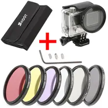 6Pcs 52mm CPL UV ND2 Lens Filter Set with waterproof case and Adapter Ring Cap for action sport camera Hero 3+/4 6Pcs 52mm CPL UV ND2 Lens Filter Set with waterproof case and Adapter Ring Cap for action sport camera Hero 3+/4