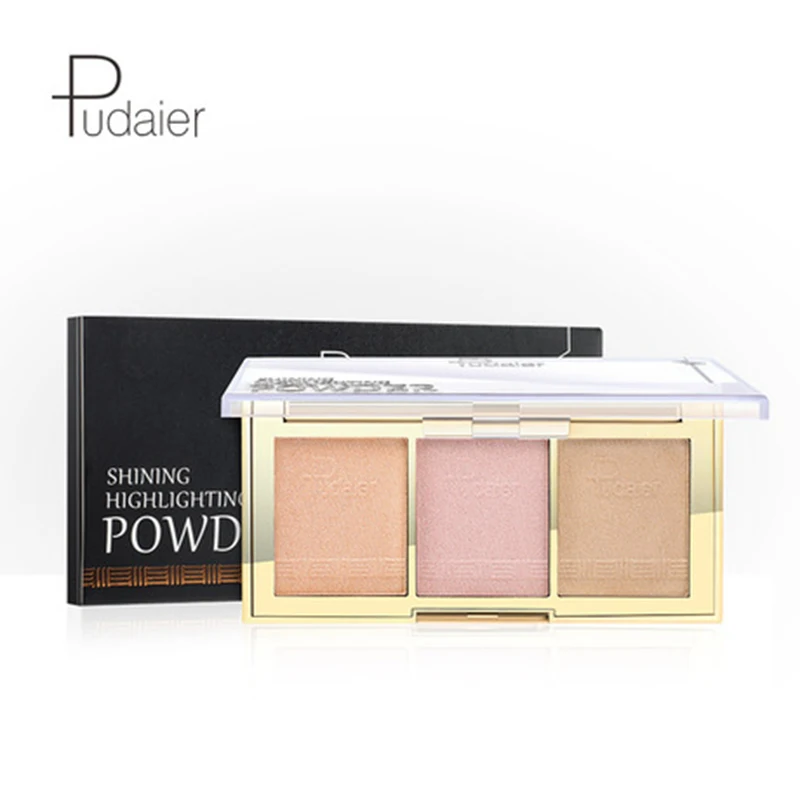 Highlighter Palette Powder Bronzer Glow Kit Iluminador Highlight And