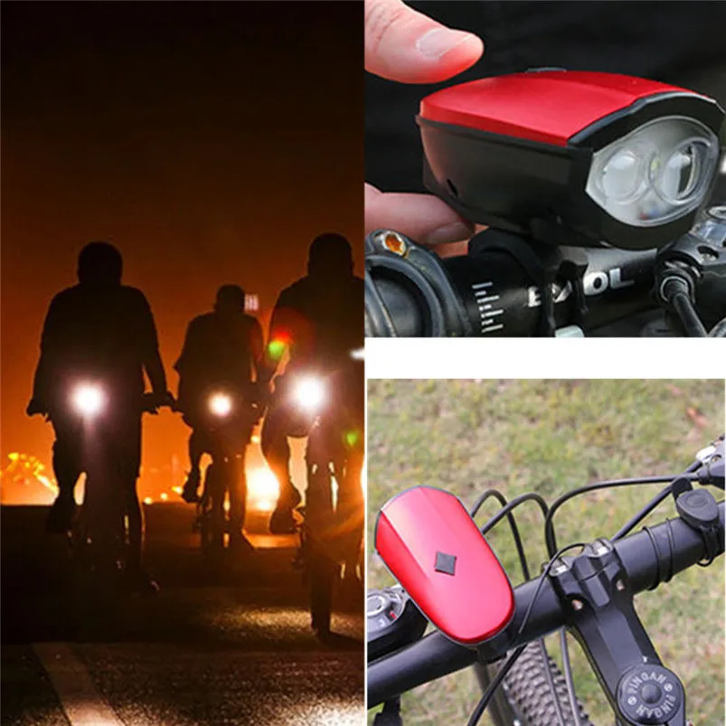 LED Bike light USB Rechargeable Cycling Bike Light Double Lamp Head Horn Light fahrrad licht Bicycle Accessories #5S20 (17)