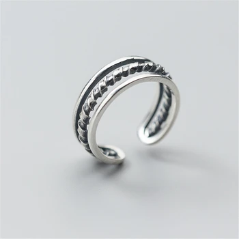 

Vintage Boho Ring Anillos Real 925 Silver Jewelry Charm Minimalism Mom Gift Haut Femme Bague Femme Aneis Punk Rings for Women