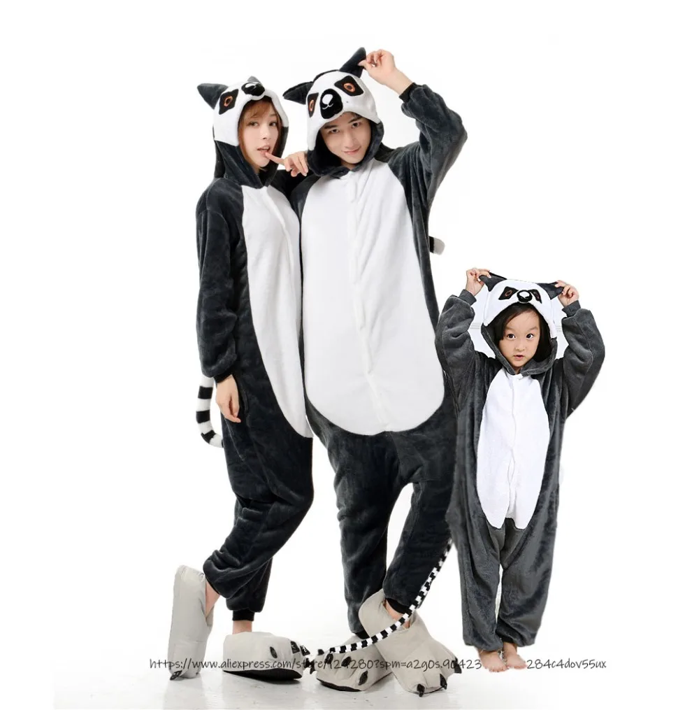 

Spyro Lemur Pajamas Adult Kids Cosplay Costumes Family Onesies For Women Men Dance Fancy Pajamas Xmas Party Children's Day Gift