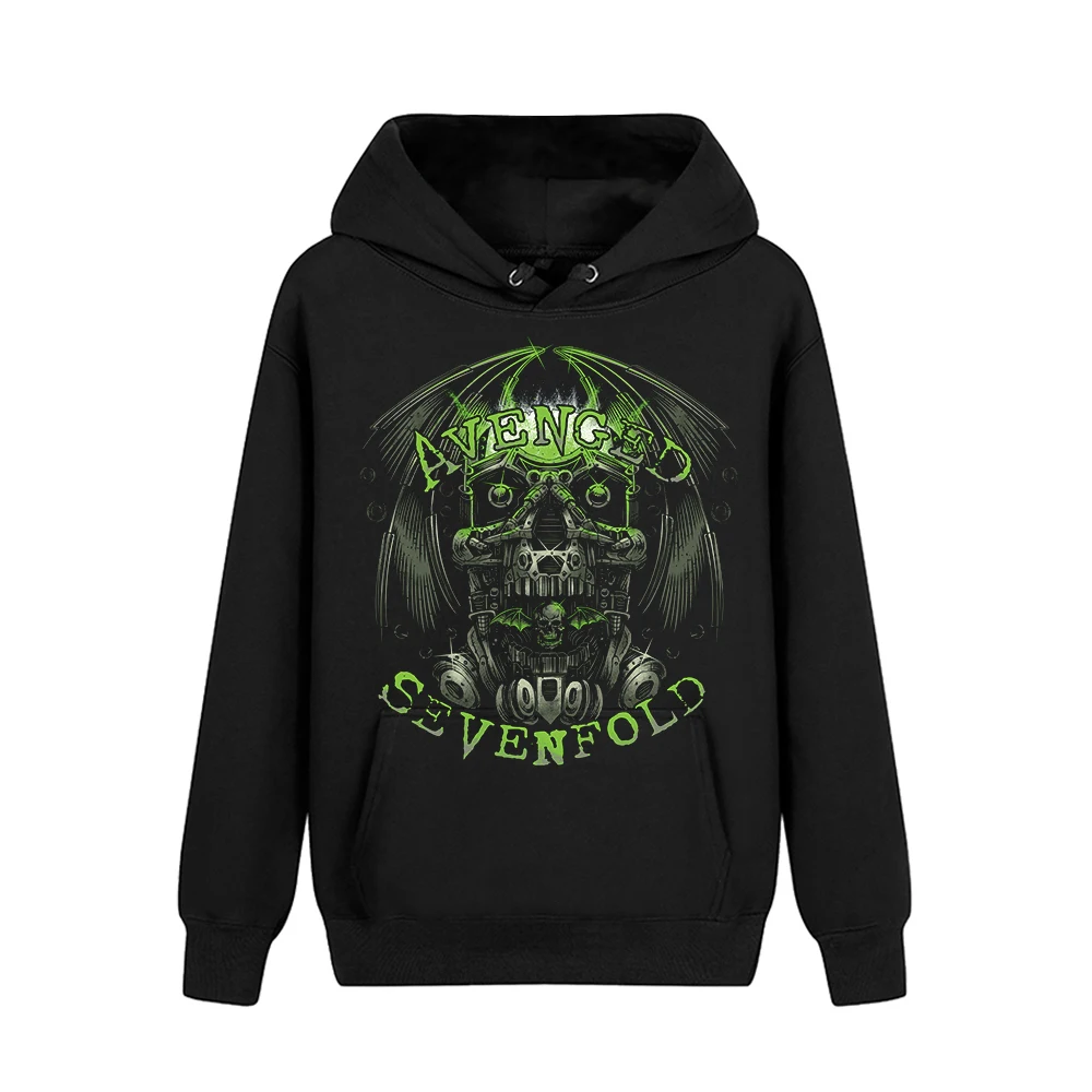 Bloodhoof Rock стильный Мститель Sevenfold мужской черный 'FOREVER' кошмар Толстовка Азиатский размер