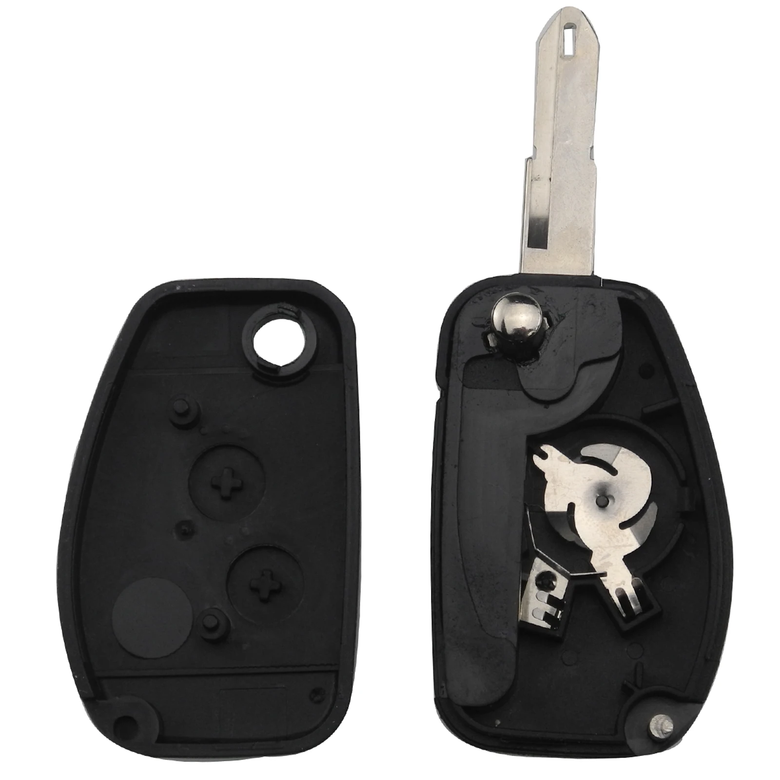 Jingyuqin модифицированный 2 кнопки дистанционного флип-ключа оболочки для Renault Megane модус Espace Лагуна Duster Logan DACIA Sandero Clio Fob