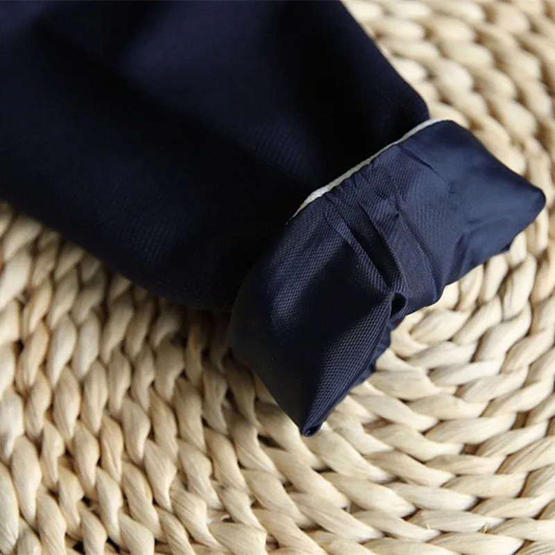 Г. Осенние модные комплекты одежды для девочек Детская темно-синяя короткая куртка юбка в полоску комплект из 2 предметов детская официальная одежда