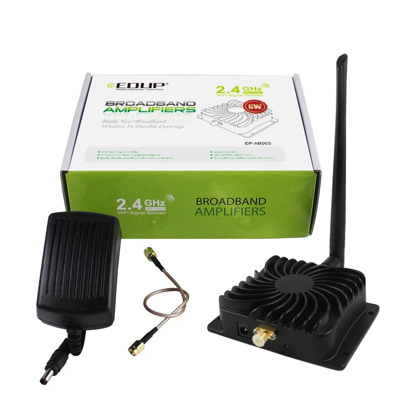 EDUP 8 Вт усилитель сигнала Wi Fi 2 4 ГГц 802.11n Беспроводной широкополосный повторитель