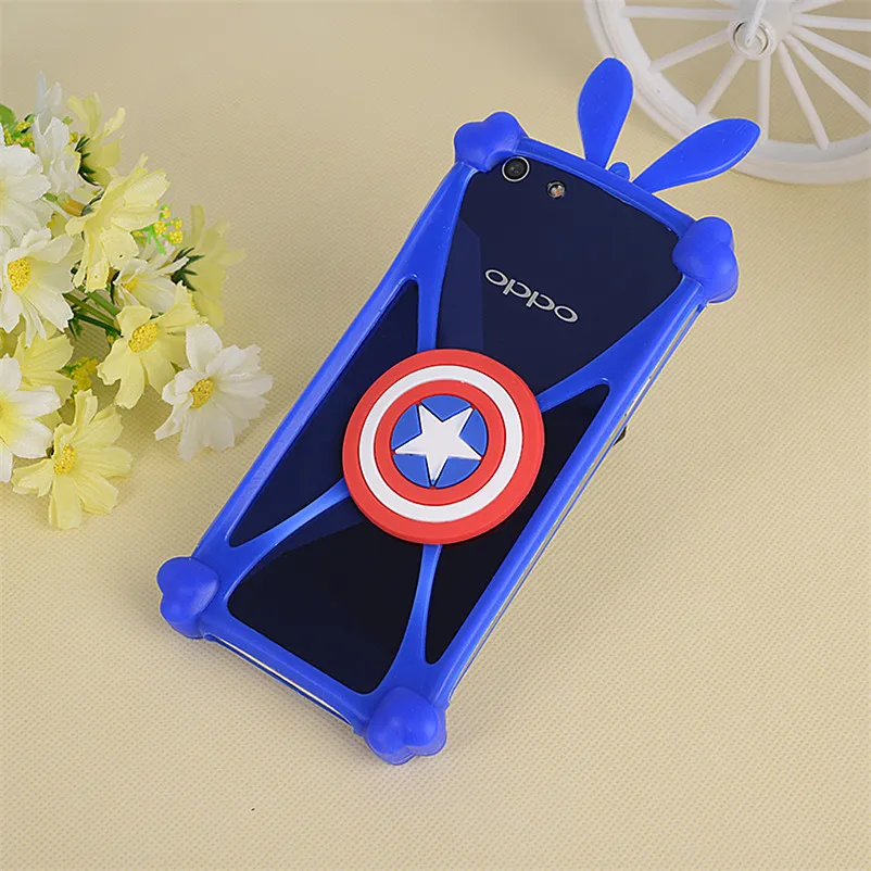 

Universal Anti-Shock Silicone Phone Bag Case For Casper VIA V5 Cartoon Cover for All Mobile Phone 3.7 ~ 6.0 inch