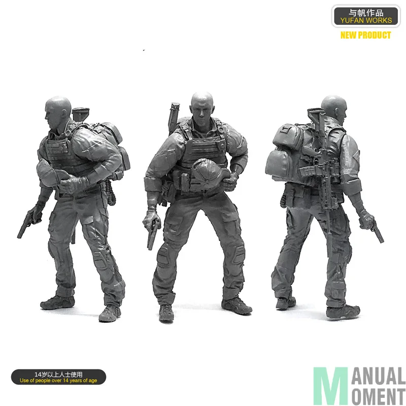 

Miniature 1/35 US Navy Seal Commando Individual Soldier Resin Model Figure Kit LOO-08