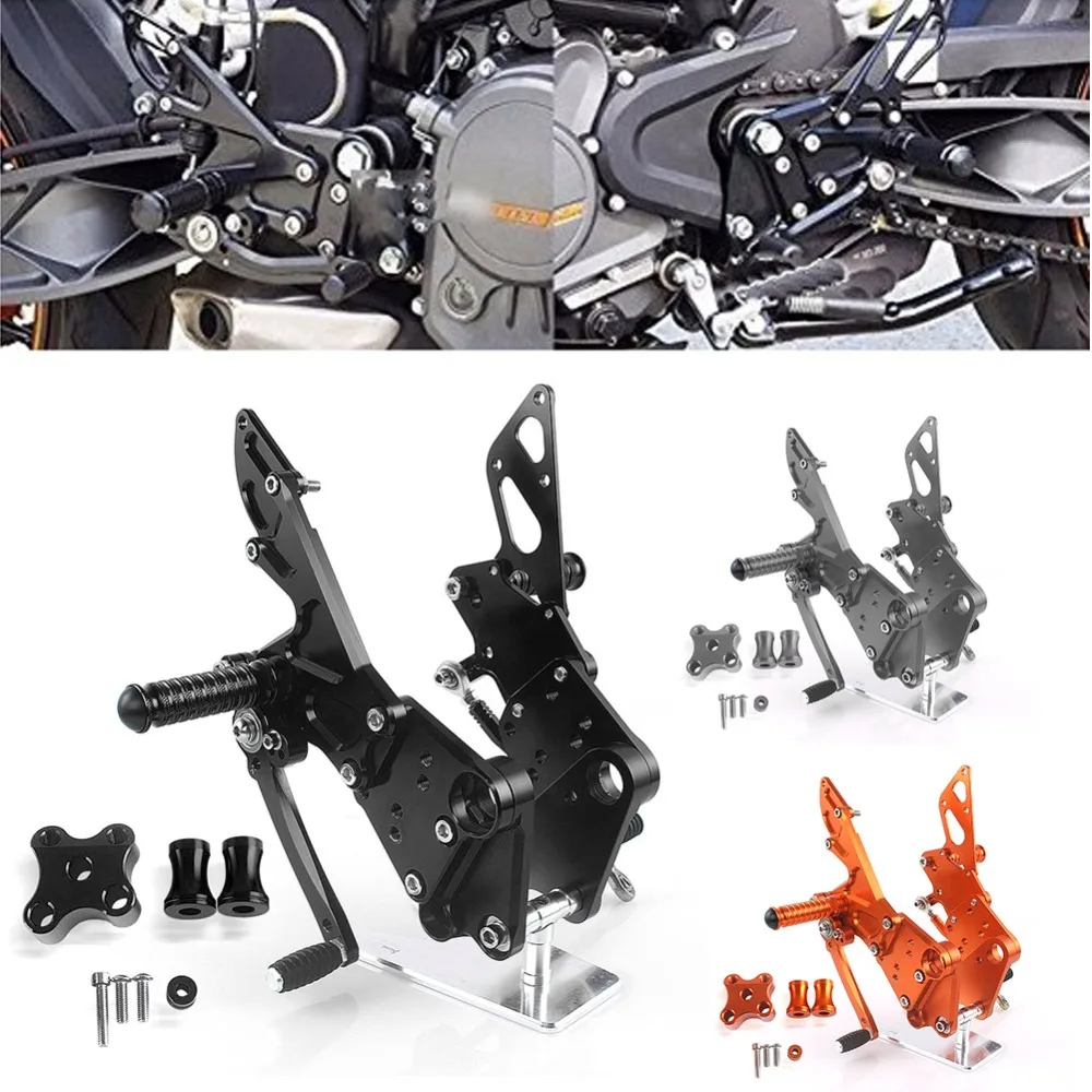 Motorcycle Accesories Rear Passenger Foot Peg Footrest Bracket Set For