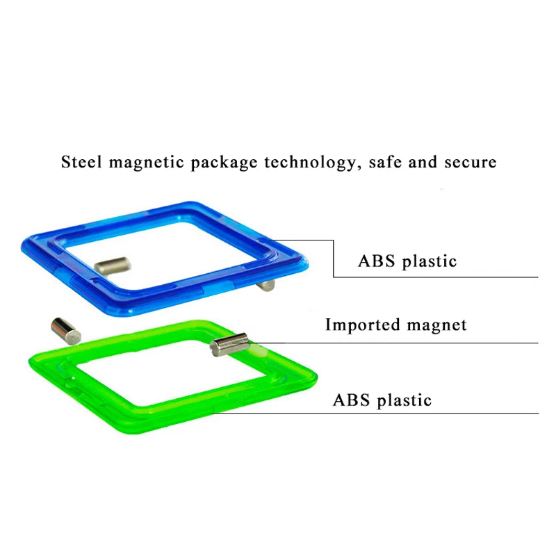 Мини-конструктор для сборки магнитных блоков развивающий Набор для строительства модели и строительные игрушки ABS Магнит конструктор детский подарок