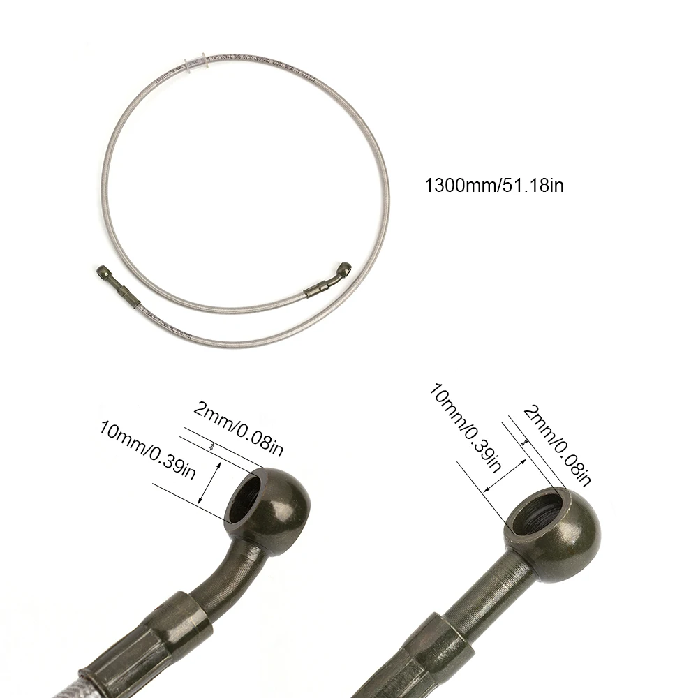 

Universal Motorcycle Dirt Bike Stainless Steel Braided Hydraulic Reinforce Brake line Clutch Oil Hose Tube for Suzuki