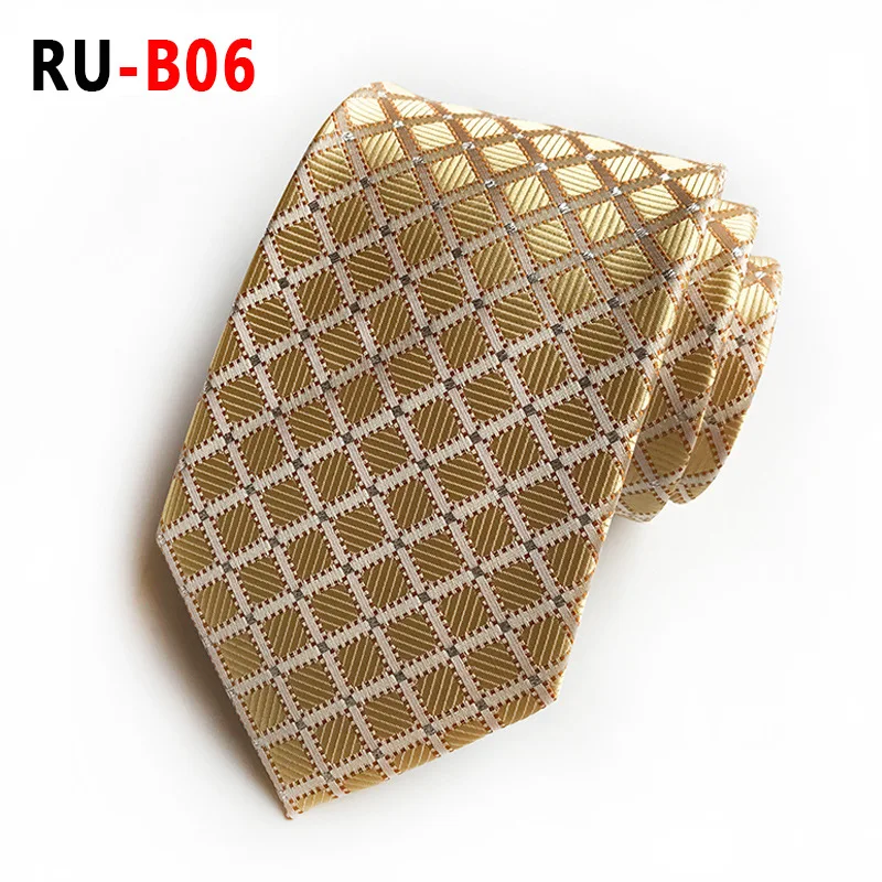 RU-B06 67 цветов, шелковый галстук для мужчин, жаккардовый, 8 см, Модный Цветочный галстук, деловой галстук для свадебной вечеринки, галстук, подарок для Него - Цвет: RU-B06