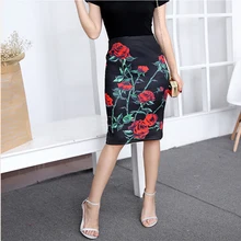 Лидер продаж новинка геометрический принт женский повседневное faldas карандаш дизайнерское в стиле западной моды модная одежда для девочек Этническая тонкий низ