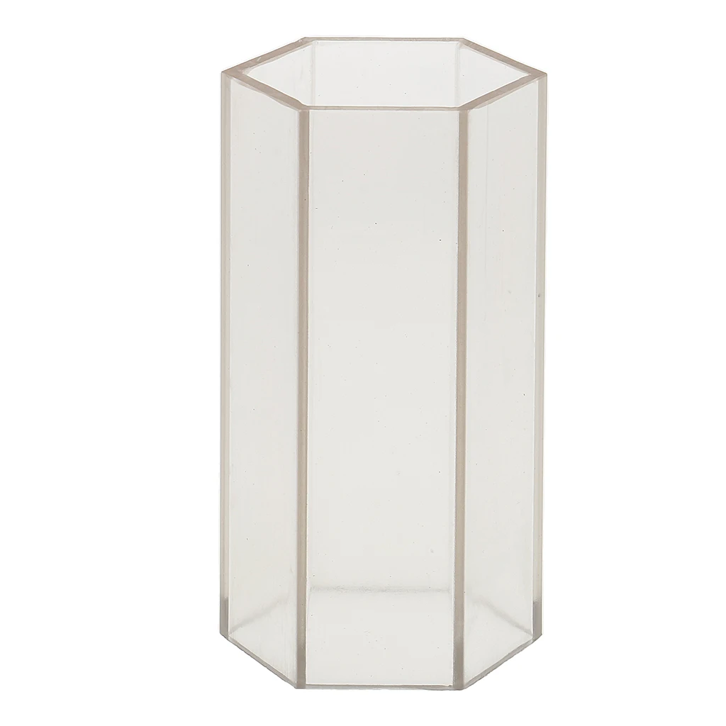 Hexagon Plastic Clear Candle Mold Mould for DIY Candle Making Craft
