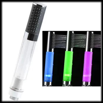 

by DHL or EMS 200 pieces Temperature Sensor Colors Changing Durable RGB LED Light Handheld Shower Head Bathroom sprinkler