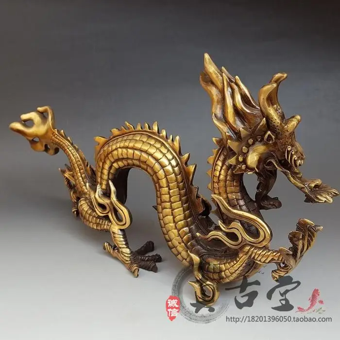 

antique antiques chinese copper copper Dragon statue