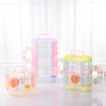 Transparent Hamster Cage Multi Layer Small Pet Cages Supplies Toy Hamster DIY Collocation Hamster House Recommended Goods 1