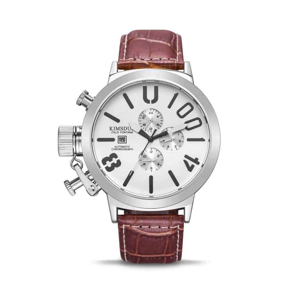 KIMSDUN брендовые большие часы мужские трендовые Роскошные повседневные автоматические механические часы с силиконовым ремешком подарок военный Relogio Masculino