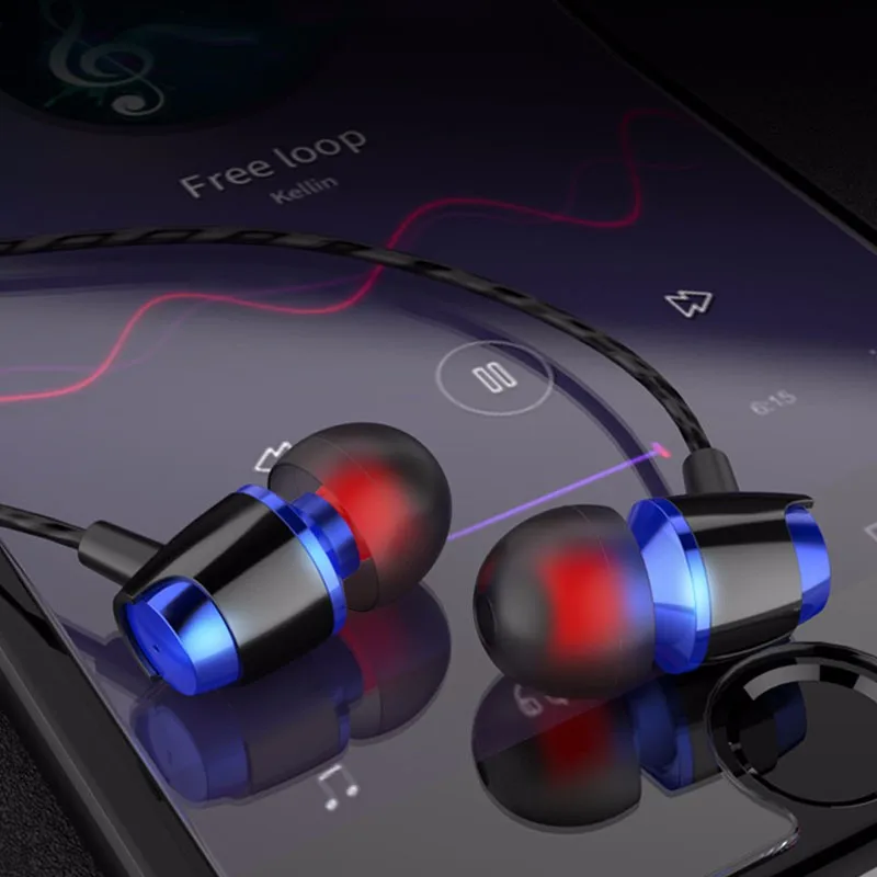 

In-ear Stereo Earphone Headset 3.5mm With Mic Earbuds For IPhone 6, SamSung,Huawei,Xiaomi And More Fone De Ouvido