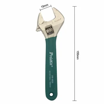 

Pro'skit Adjustable Wrench Universal Spanner Anti-slip Precision Insulated titanium alloy Adjustable Wrench