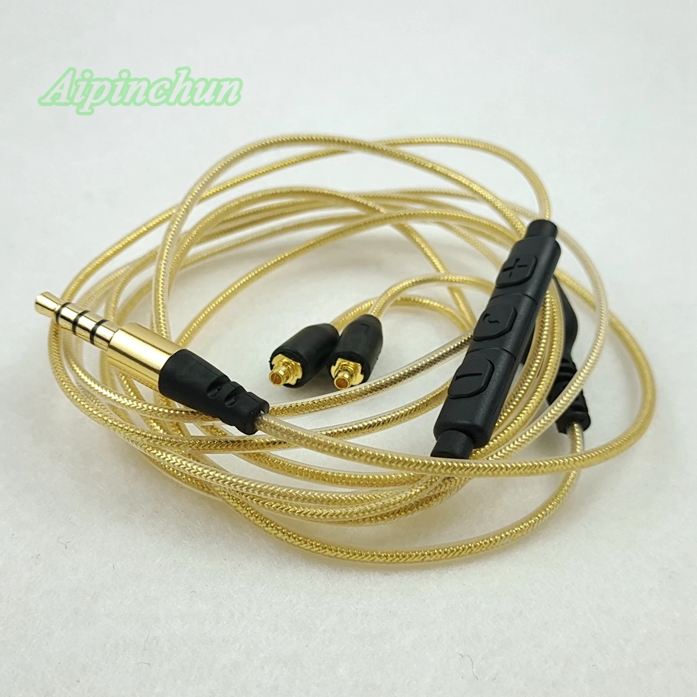 

Aipinchun MMCX Headphones Cable With Volume Controller Replacement for Shure SE215 SE315 SE535 SE846 SE425 UE900 for Westone