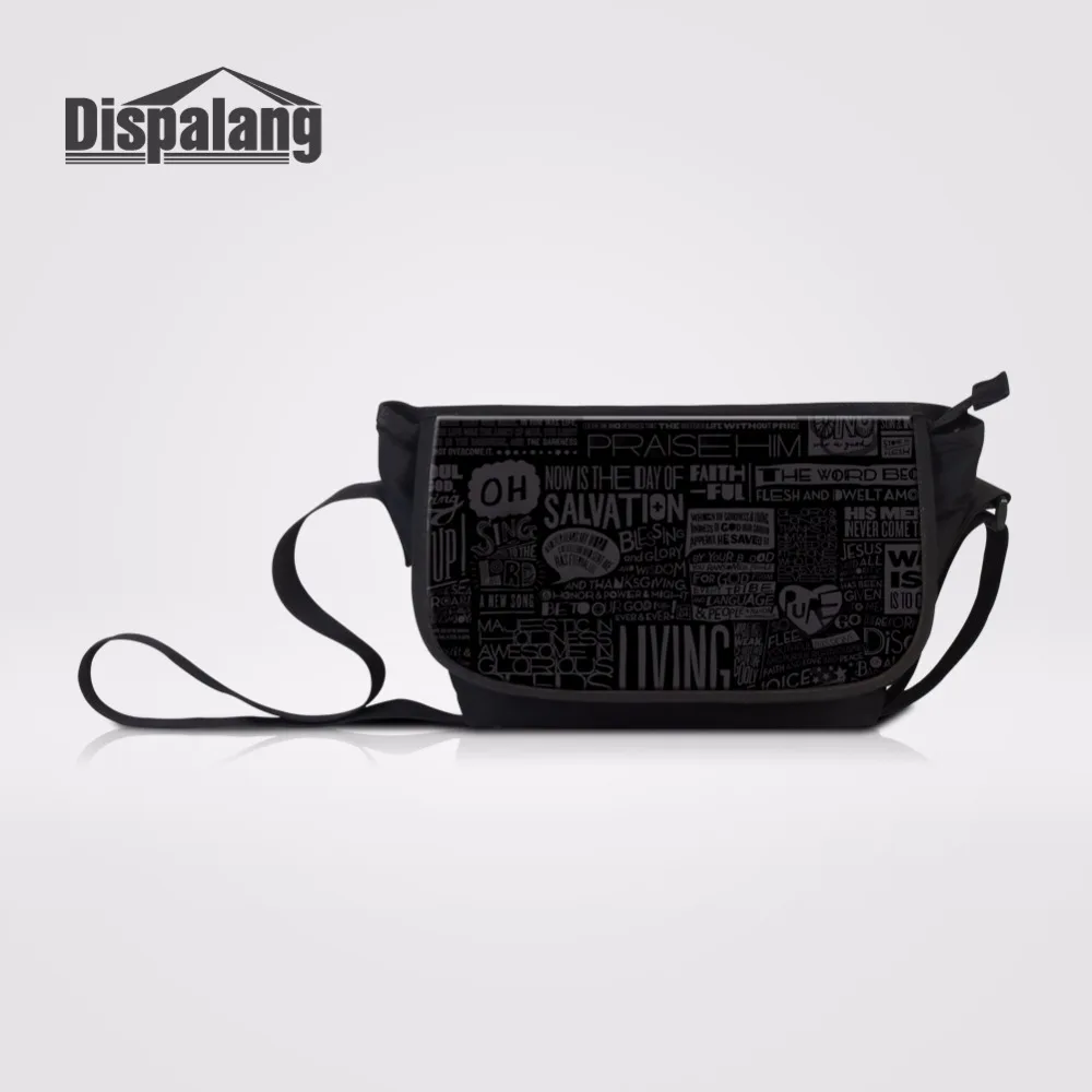 Dispalang Холст сумка-мешок для Для женщин мультфильм Граффити детская Курьерские сумки Кроссбоди sling bag Bolsos Mujer