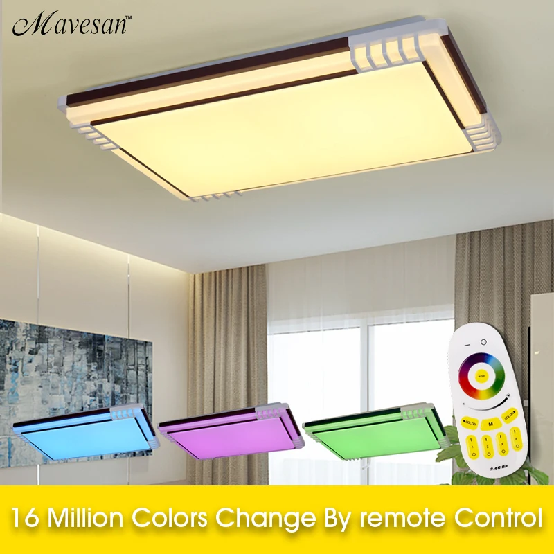 

LED Ceiling Light Modern Lamp RGB+Cool white+Warm white Smart LED Lamp square shade Ceiling light for living room bedroom