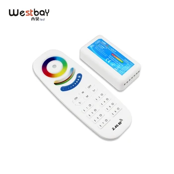 

Westbay RGB+CCT LED Controller Wireless RF Remote Control DC12-24V LED Strip Controller Touch Screen LED RGB Controller