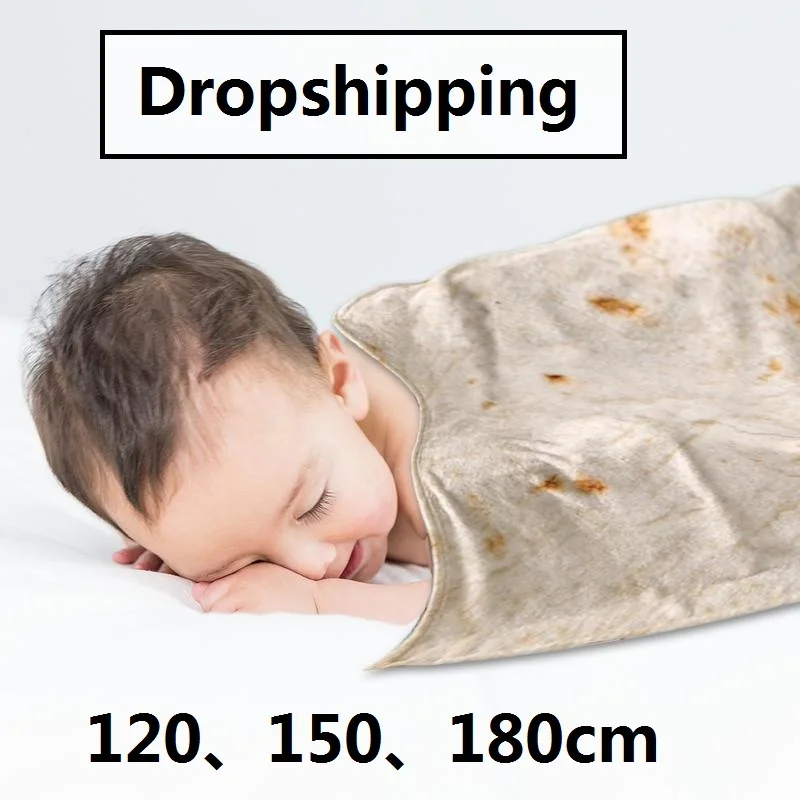 

10 Sizes Tortilla Blanket Letter Printing Rug Round Burrito Small Carpet for Office Home Camping Picnic Outdoor Blanket Dropship