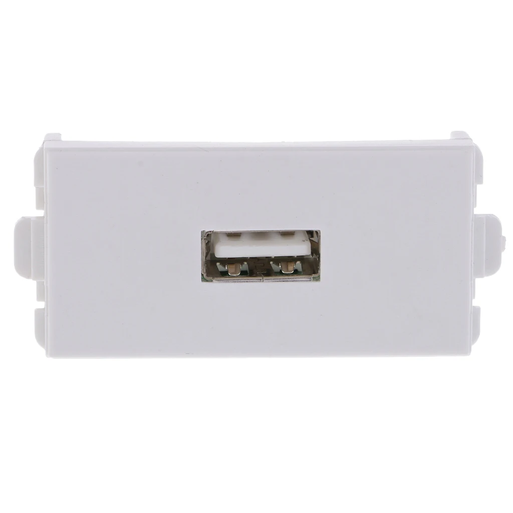 Durable USB Wall Socket Module Modular Wallplate with Frame Directly Plug