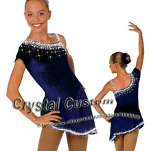 Платья для катания на коньках, женские, спандекс, изящные, бренд, платье для соревнований по катанию на коньках, DR2639