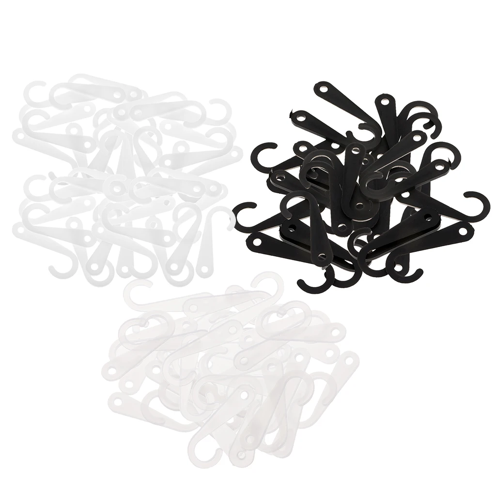 50 Pieces Plastic J Hooks Hanger for Socks Retail Clothes Display Hanger Accessories